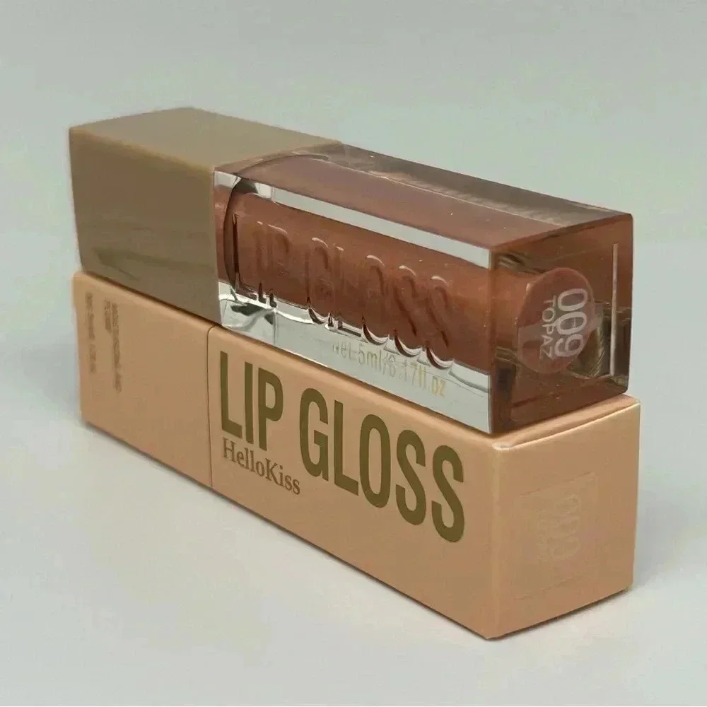 Hello Kiss - Moisturizing and Plumping Ultra Glossy Lip Gloss in Color Topaz